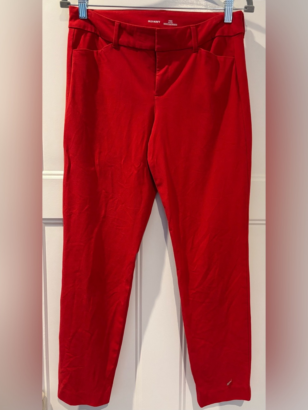 Womens Red Stretch Pants